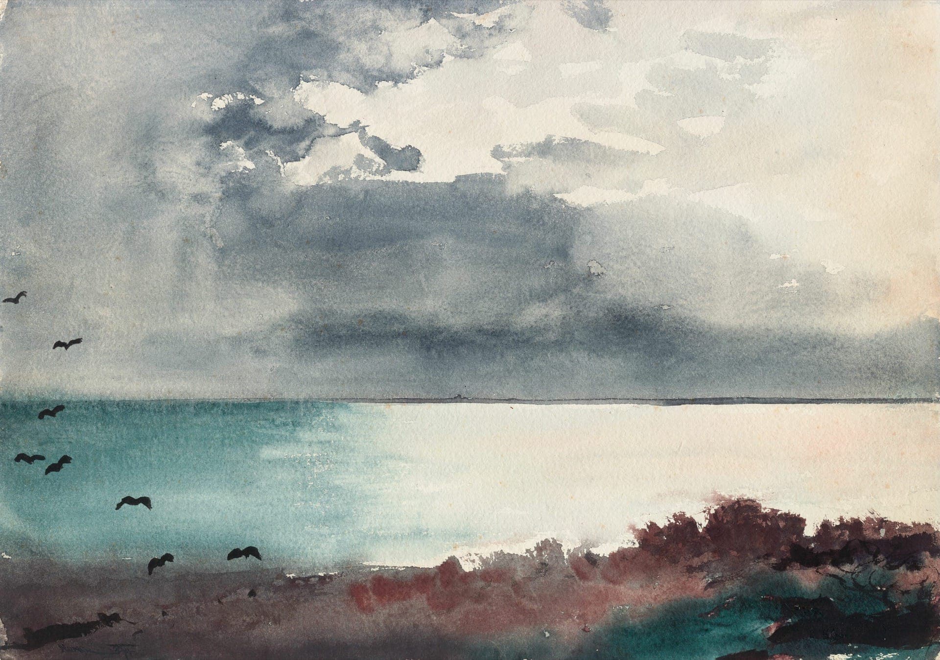 Breaking Storm Coast Of Maine Winslow Homer