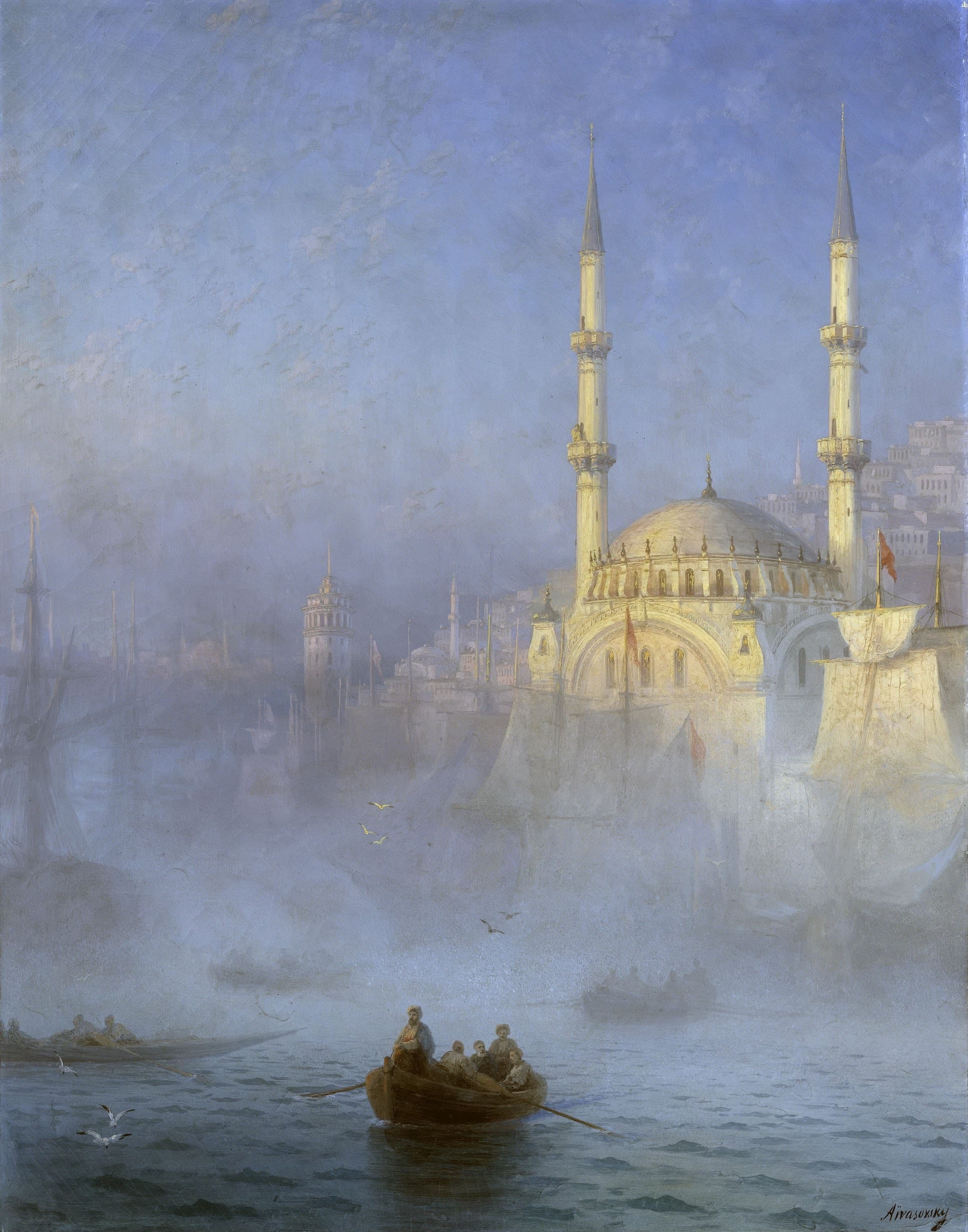 Constantinople The Top Kahne Mosque Ivan Aivazovsky