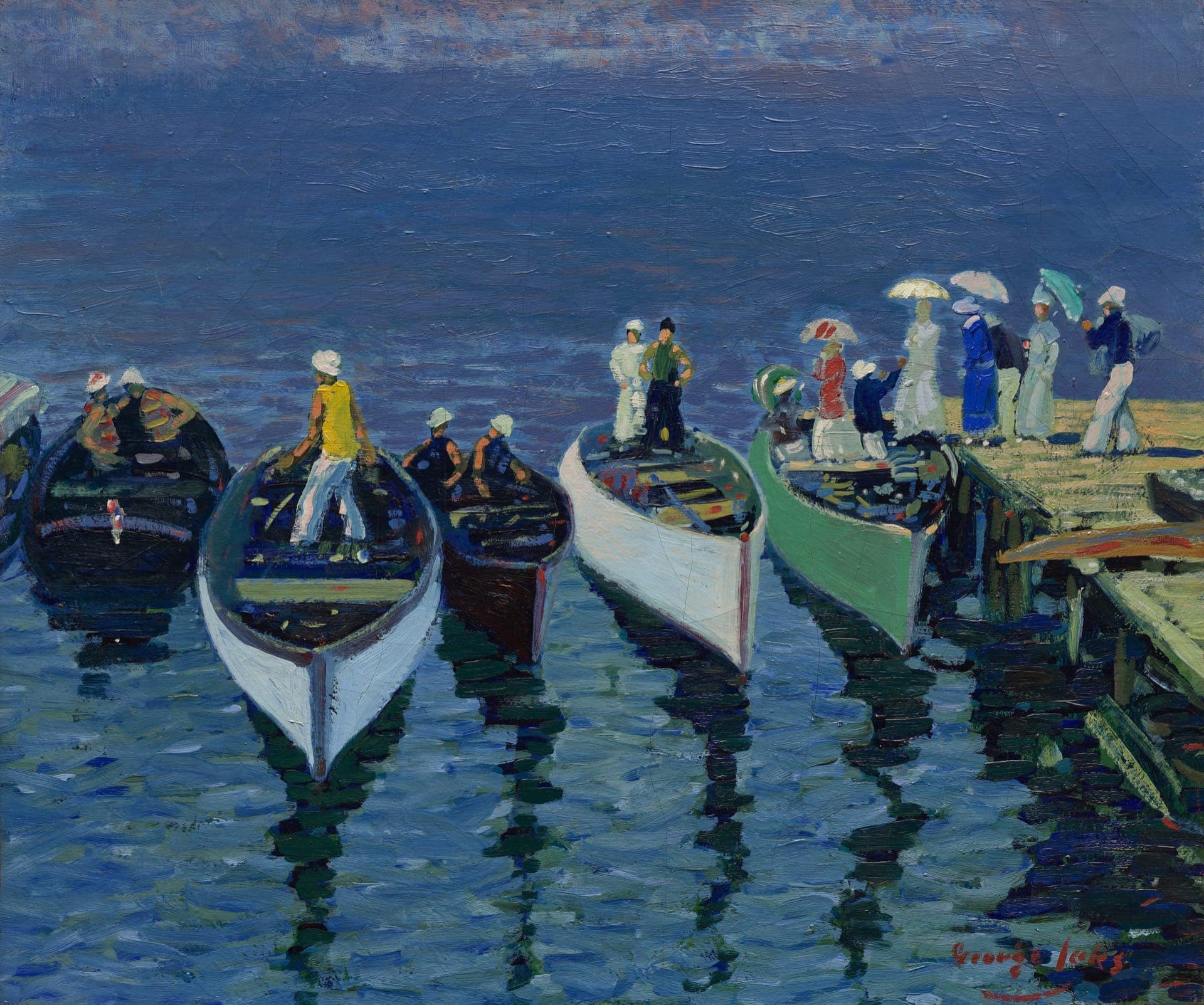 Holiday On The Hudson George Luks