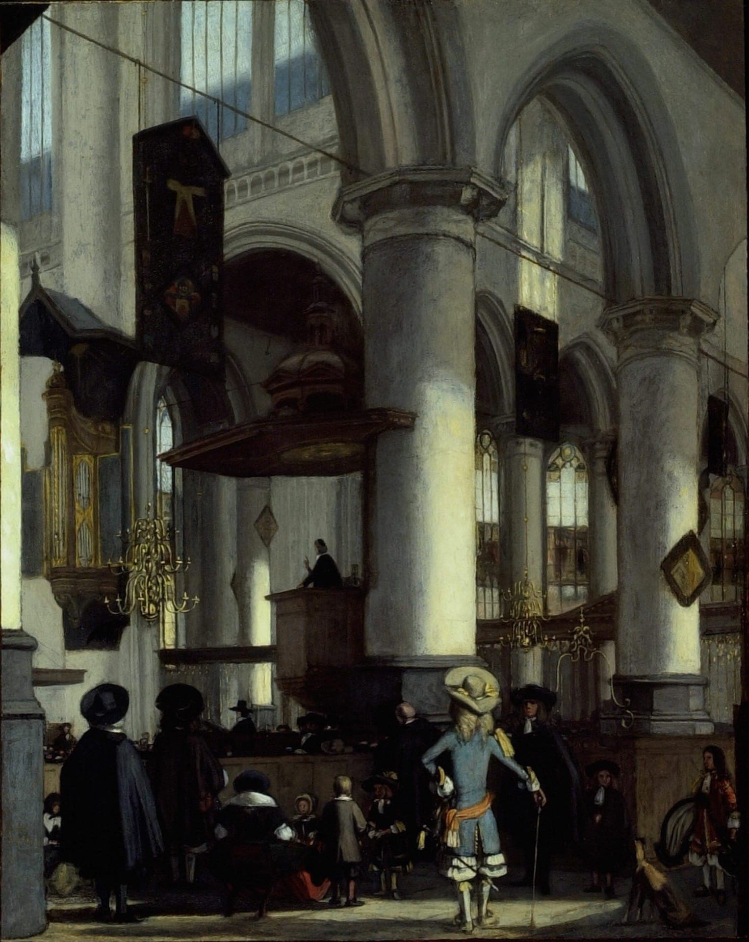 Interior Of The Oude Kerk Delft Emanuel De Witte