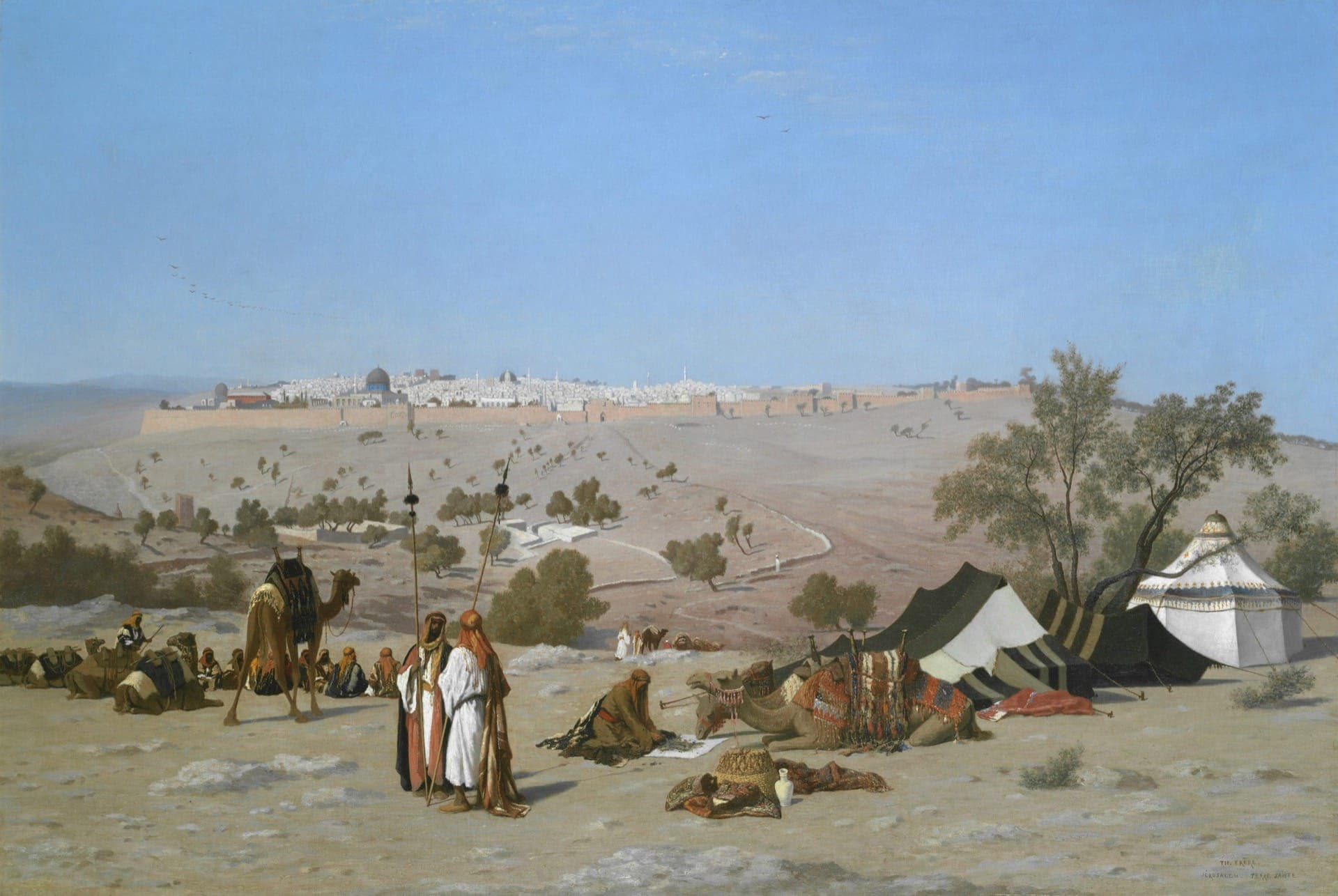 Jerusalem From The Mount Of Olives Charles Théodore Frère