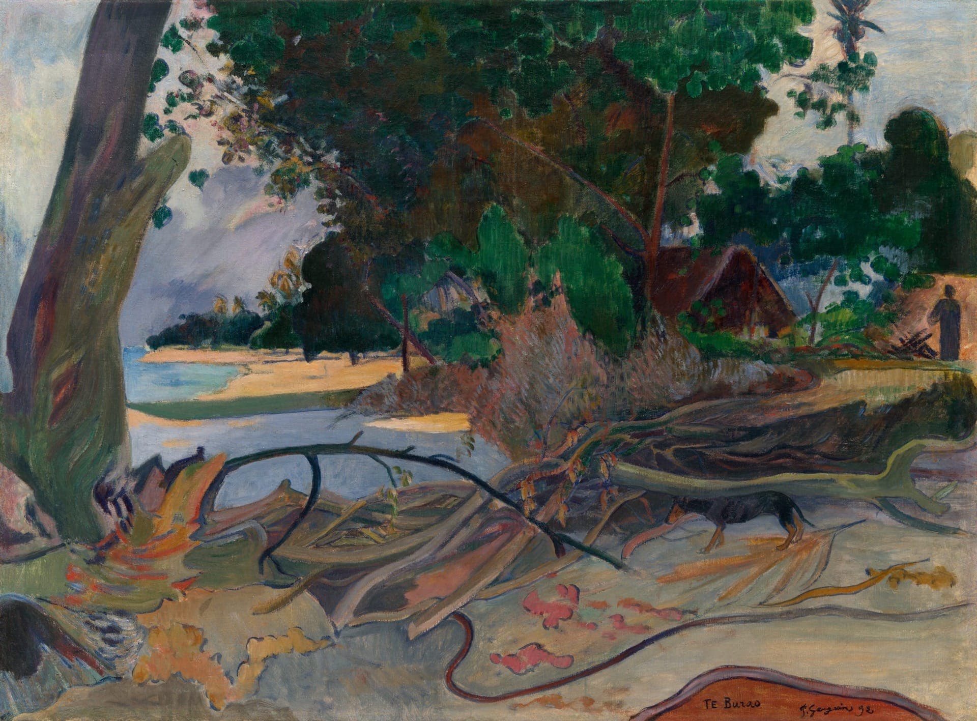 Te Burao The Hibiscus Tree Paul Gauguin