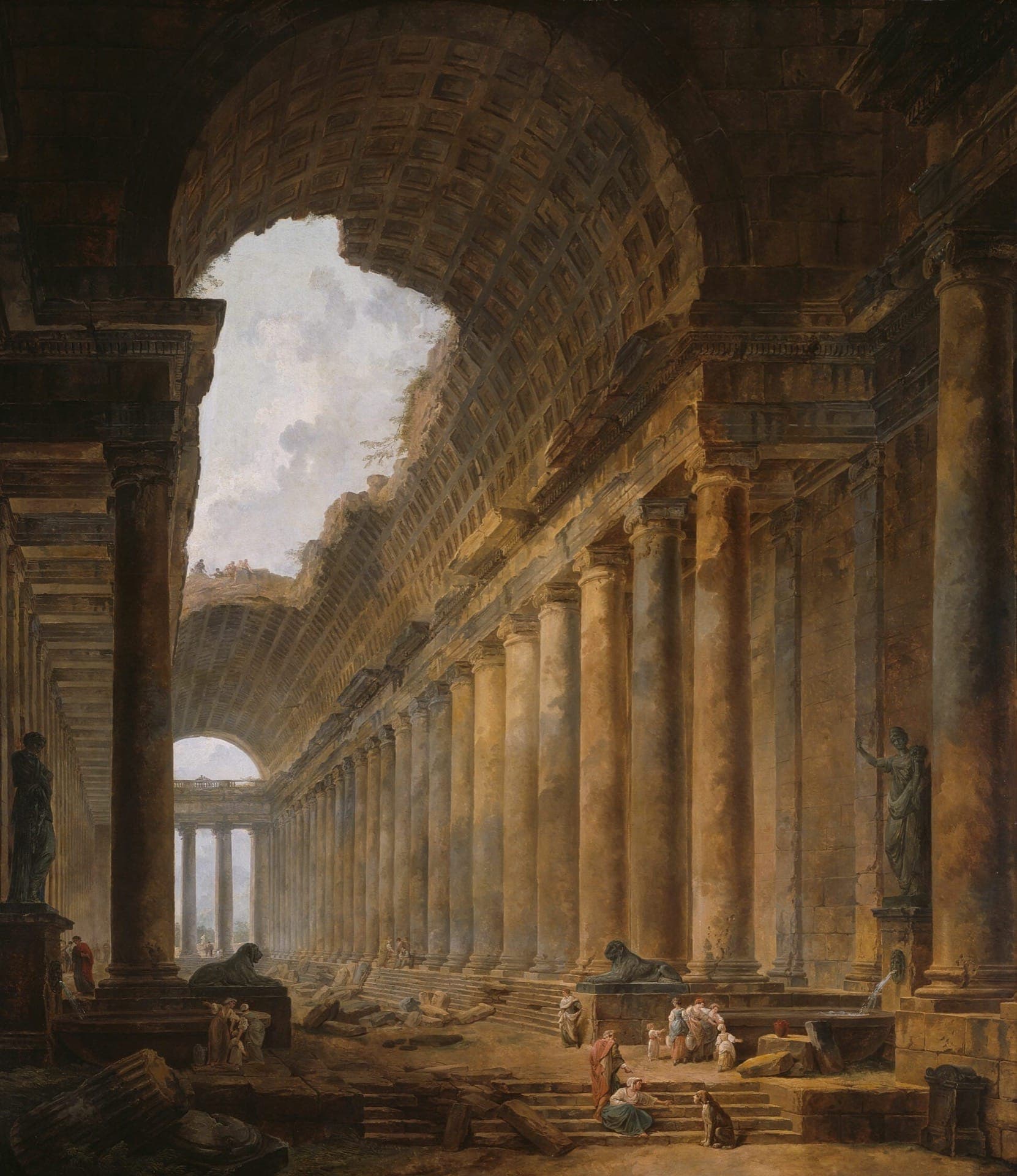 The Old Temple Hubert Robert 1787