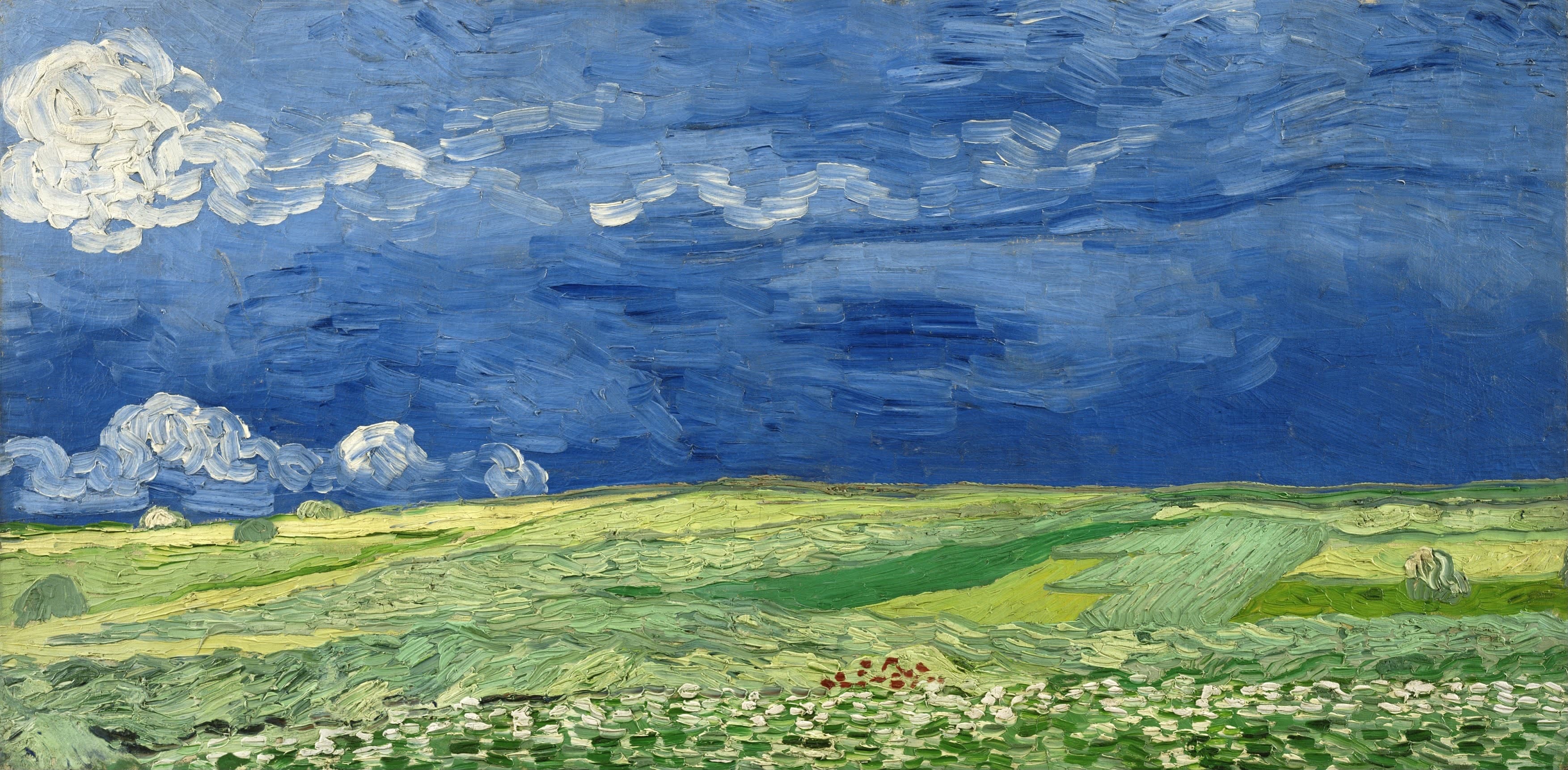 Wheatfield Under Thunderclouds Vincent Van Gogh