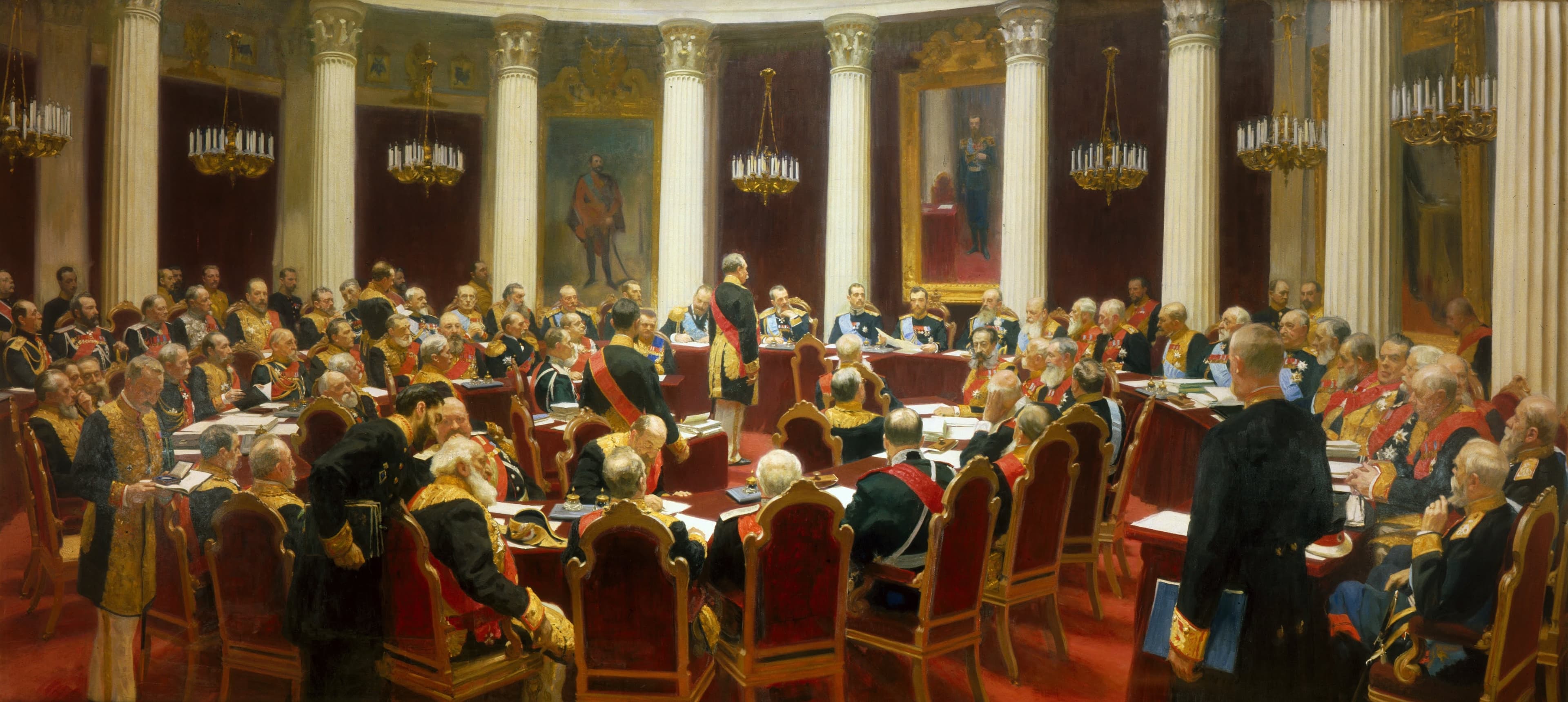 Ceremonial Sitting Of The State Council On 7 May 1901 Marking The Centenary Of Its Foundation Ilya Repin